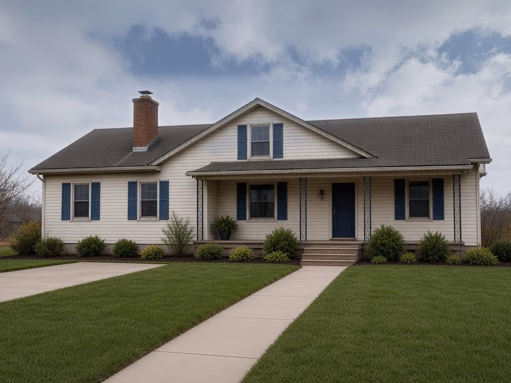 After renovation: fully updated modern home exterior